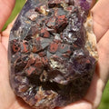 Hematite Alien Amethyst Cluster • Spirit Quartz for Grounding and Intuition • Rare Cactus Amethyst Crystal • Aura Protection & Energy Cleari - SYN - ergy