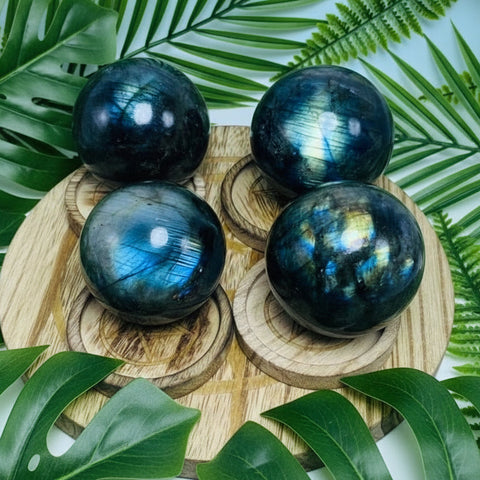 High - Flash Labradorite Sphere 2.5–2.8”| Premium Madagascar Crystal - SYN - ergy
