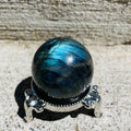 Labradorite Sphere – Mystical Crystal for Transformation, Protection & Intuition - SYN - ergy