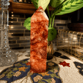 Large Fire Quartz (Hematoid) Tower - SYN-ergy