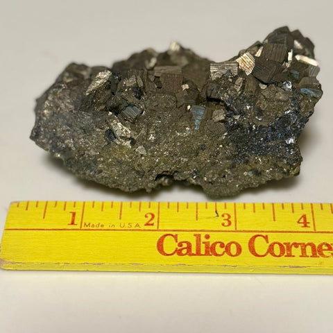 Large Natural Pyrite Cluster – 1 lb 2 oz | Cubic Fool’s Gold Crystal Specimen for Healing, Abundance & Display - SYN - ergy