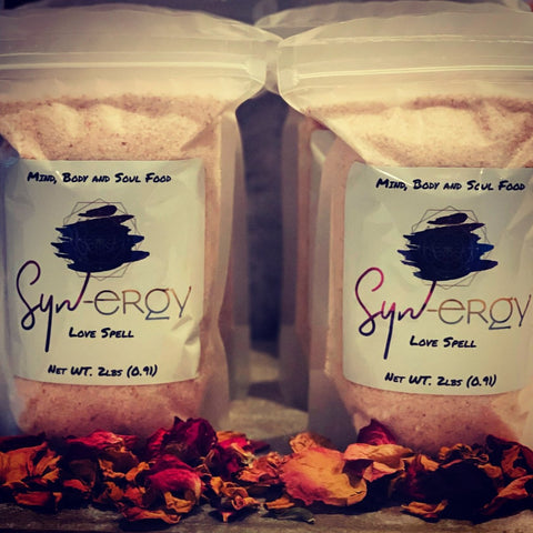 Love Spell Mineral Ritual Soak| (2 lb) Therapeutic Bath Salts - SYN - ergy