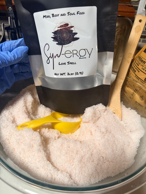 Love Spell Mineral Ritual Soak| (2 lb) Therapeutic Bath Salts - SYN - ergy
