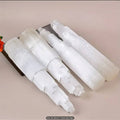 Luminous Selenite Sky Tower| Carved Satin Spar Crystal Point - SYN - ergy