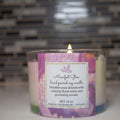 Manifest Glow Hand Poured Artisan Candle| Crystal lnfused| Aromatherapy - SYN - ergy