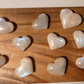 Moonstone Heart Crystal: Polished Gemstone, Divine Feminine Energy - SYN - ergy