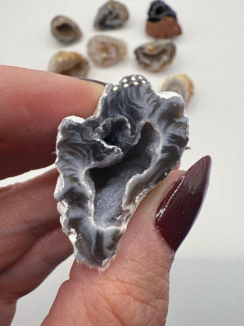 Natural Agate Geode: Raw or Polished Crystal Home Decor - SYN - ergy