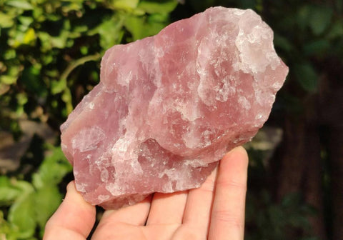 Natural Pink Rose Quartz Cobbed Specimens – Heart Healing & Loving Energy - SYN - ergy