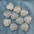 Opal Aura Quartz Flat Heart - SYN-ergy