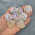 Opal Aura Quartz Flat Heart - SYN-ergy