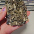 video of cubic iron pyrite cluster
