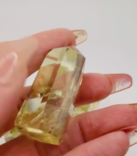 Natural Citrine Tower|Raw Citrine Point for Abundance & Success|Healing Crystal for Solar Plexus Chakra|Crystal Decor Gift