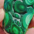 Video of druzy polished malachite 