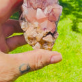 Hematite Alien Amethyst Cluster • Spirit Quartz for Grounding and Intuition • Rare Cactus Amethyst Crystal • Aura Protection & Energy Cleari