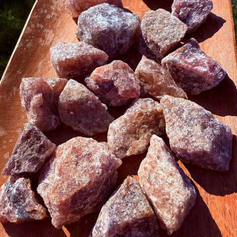 Raw Cherry Quartz| Energizing Intentions and Creativity - SYN - ergy