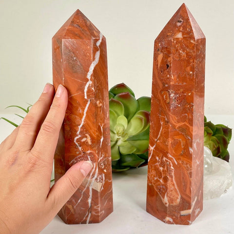 Red Jasper Crystal Obelisk – One of a Kind - SYN - ergy