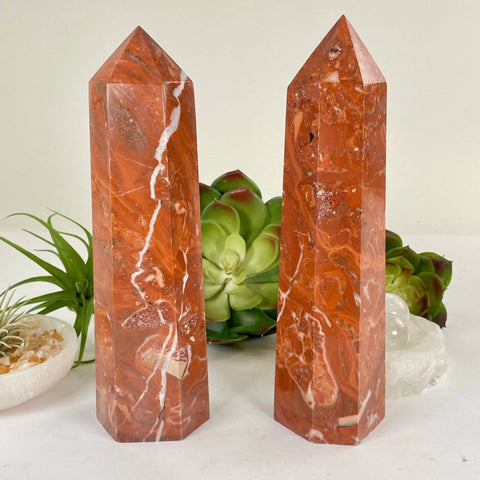 Red Jasper Crystal Obelisk – One of a Kind - SYN - ergy