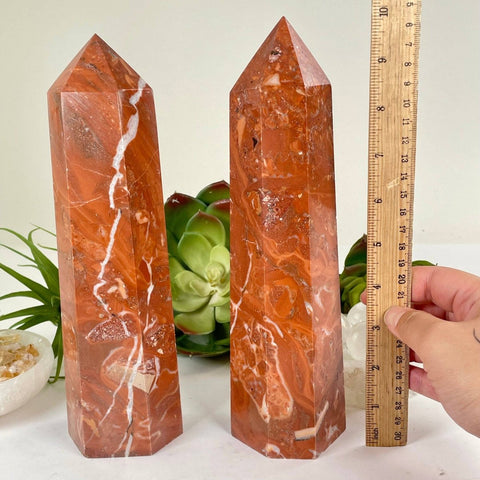 Red Jasper Crystal Obelisk – One of a Kind - SYN - ergy