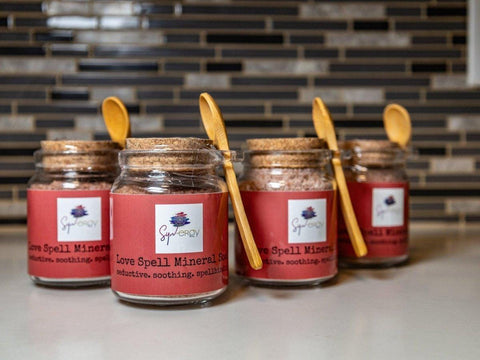 Rose Clay Love Spell Mineral Soak | Aromatherapy Bath Salts - SYN - ergy