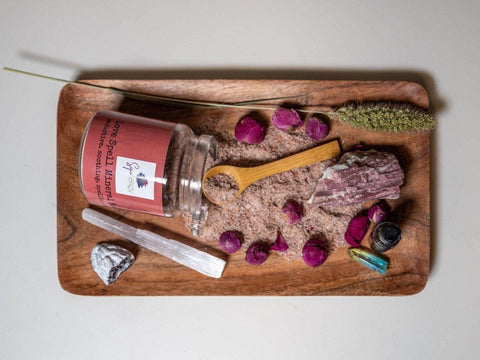 Rose Clay Love Spell Mineral Soak | Aromatherapy Bath Salts - SYN - ergy
