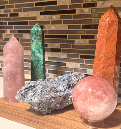 Rose Quartz Sphere 3.5”|Heart Chakra • Love & Emotional Healing - SYN - ergy