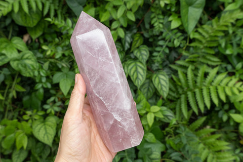 Rose Quartz Tower |Heart Chakra Crystal for Love & Healing - SYN - ergy