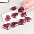 Strawberry Quartz Heart | 2–3 Inch Polished Crystal - SYN-ergy
