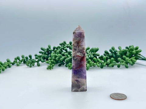 Super Seven Four Sided Obelisk Tower|Semi - Precious Gemstone - SYN - ergy
