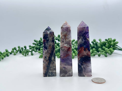 Super Seven Four Sided Obelisk Tower|Semi - Precious Gemstone - SYN - ergy