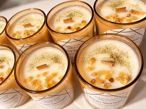 Winter Sanctuary | Frankincense, Myrrh & Sandalwood Candle - SYN-ergy